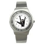 Devil Horns hand Stainless Steel Watch