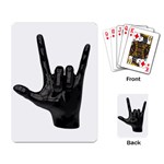 Devil Horns hand Playing Cards Single Design