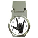 Devil Horns hand Money Clip Watch