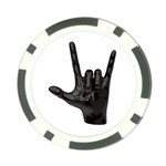 Devil Horns hand Poker Chip Card Guard