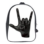 Devil Horns hand School Bag (Large)