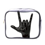 Devil Horns hand Mini Toiletries Bag (One Side)