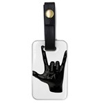 Devil Horns hand Luggage Tag (one side)