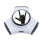 Devil Horns hand 3-Port USB Hub