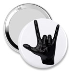 Devil Horns hand 3  Handbag Mirror