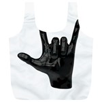 Devil Horns hand Full Print Recycle Bag (XL)