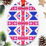 Union Jack Flag Ornament (Oval)