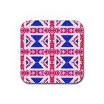 Union Jack Flag Rubber Coaster (Square)