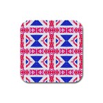 Union Jack Flag Rubber Square Coaster (4 pack)