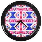 Union Jack Flag Wall Clock (Black)