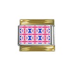 Union Jack Flag Gold Trim Italian Charm (9mm)