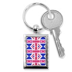 Union Jack Flag Key Chain (Rectangle)