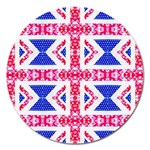 Union Jack Flag Magnet 5  (Round)