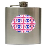 Union Jack Flag Hip Flask (6 oz)