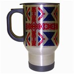 Union Jack Flag Travel Mug (Silver Gray)