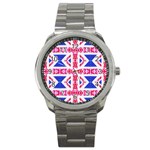 Union Jack Flag Sport Metal Watch