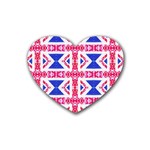 Union Jack Flag Rubber Coaster (Heart)