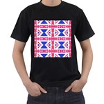 Union Jack Flag Men s T-Shirt (Black)