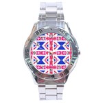 Union Jack Flag Stainless Steel Analogue Watch