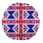 Union Jack Flag Large 18  Premium Round Cushion 