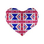 Union Jack Flag Standard 16  Premium Heart Shape Cushion 