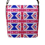 Union Jack Flag Flap Closure Messenger Bag (L)