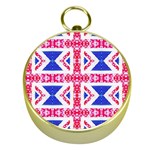 Union Jack Flag Gold Compass