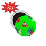 christmas poop emoji 1.75  Magnet (10 pack) 