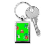 christmas poop emoji Key Chain (Rectangle)