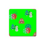 christmas poop emoji Magnet (Square)