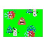 christmas poop emoji Sticker A4 (10 pack)