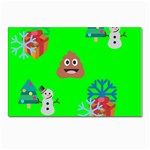 christmas poop emoji Postcard 4  x 6 