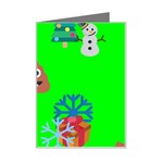 christmas poop emoji Mini Greeting Card