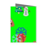 christmas poop emoji Mini Greeting Cards (Pkg of 8)