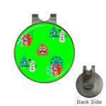 christmas poop emoji Golf Ball Marker Hat Clip