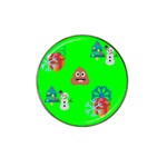 christmas poop emoji Hat Clip Ball Marker