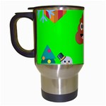 christmas poop emoji Travel Mug (White)