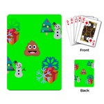 christmas poop emoji Playing Cards Single Design