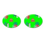 christmas poop emoji Cufflinks (Oval)