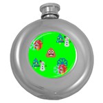 christmas poop emoji Hip Flask (5 oz)