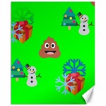 christmas poop emoji Canvas 16  x 20 