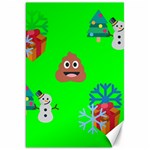 christmas poop emoji Canvas 20  x 30 