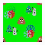 christmas poop emoji Medium Glasses Cloth