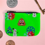 christmas poop emoji Mini Coin Purse