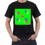 christmas poop emoji Men s T-Shirt (Black)