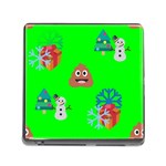 christmas poop emoji Memory Card Reader (Square)