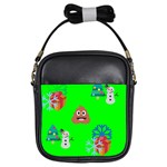 christmas poop emoji Girls Sling Bag