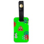 christmas poop emoji Luggage Tag (one side)