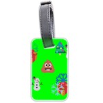 christmas poop emoji Luggage Tag (two sides)