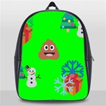 christmas poop emoji School Bag (XL)